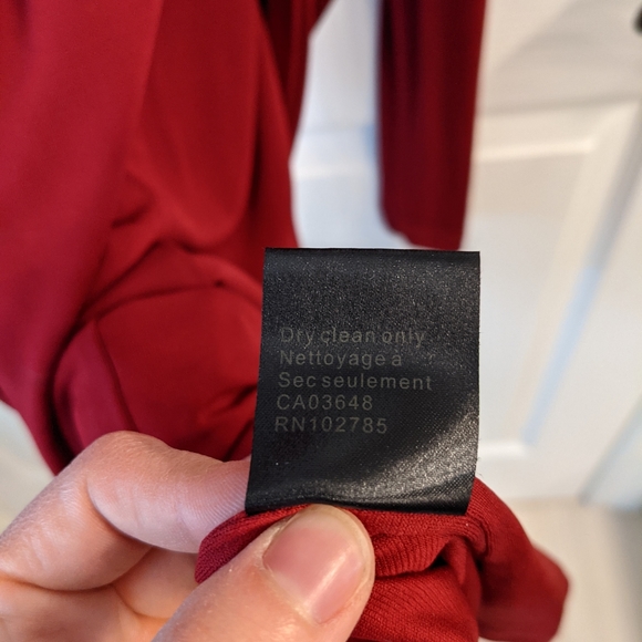 Burgindy Sandra Angelozzi Dress - Picture 5 of 5